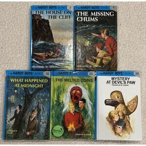 Lot of 5 Hardy Boys Mystery Books by Franklin W. Dixon - Hardback